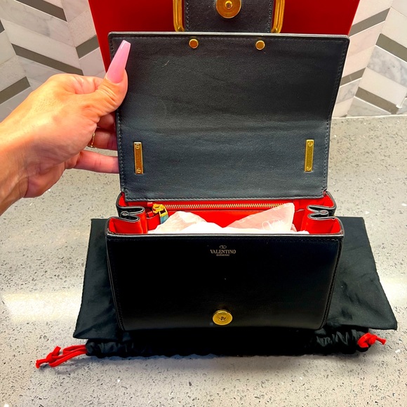 Valentino Stud Sign Shoulder Bag - Picture 10 of 15